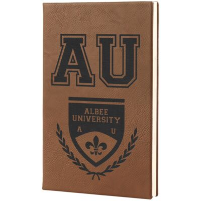 5 1/4" x 8 1/4" Laserable Leatherette Journal Thumbnail