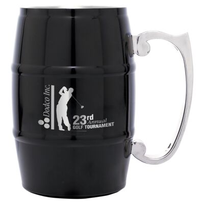 17 oz. Engravable Barrel Mug with Handle Thumbnail